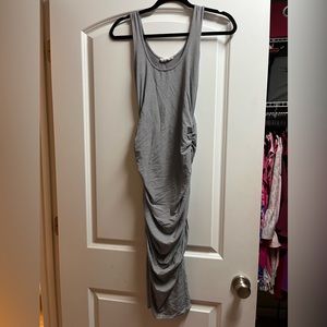 Pregnancy maternity black and white stripped knee length dress. Size small.